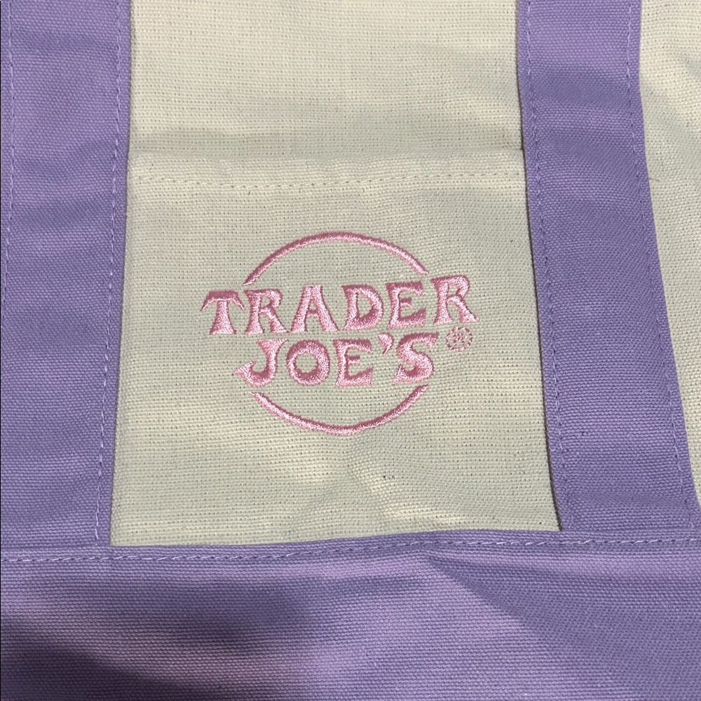 NEW Lavender & Pink
 Mini Trader Joes tote - Picture 2 of 2